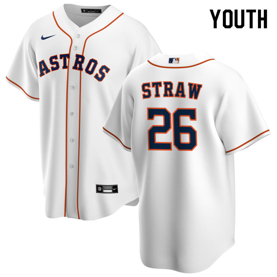 Nike Youth #26 Myles Straw Houston Astros Baseball Jerseys Sale-White